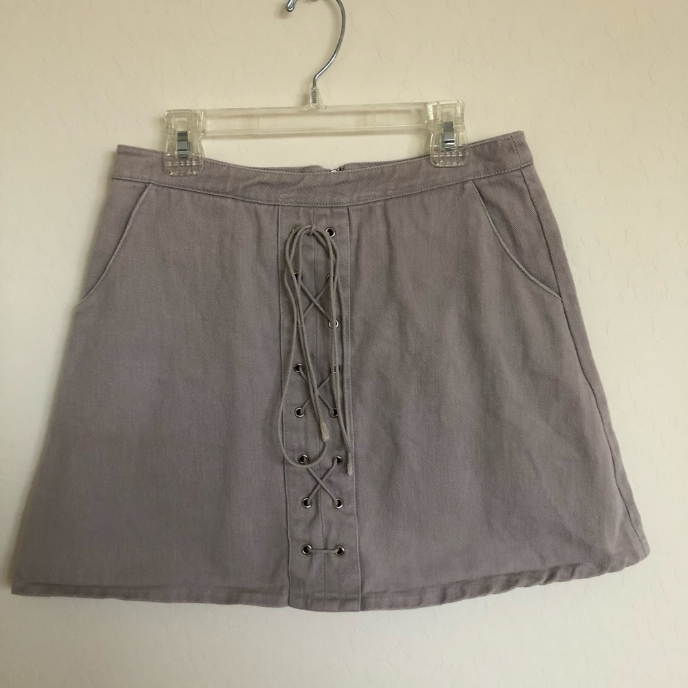 Sadie & Sage Purple Tie Up Skirt